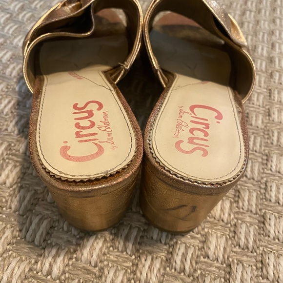 Sam Edelman Circus Rose Gold Bow Sandal Heels 10 - Picture 9 of 11